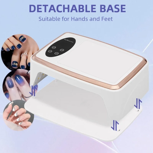 90LEDS UV LED Lamp For Nail Manicure 380W Professional Gel Polish Drying Lamps With Hand Pillow Wear High-power Nail Dryer