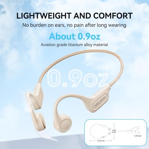 Bone conduction earphones, open-ear headphones, wireless Bluetooth 5.3, 8 hours, premium sound quality, HD calls, built-in microphone, waterproof,