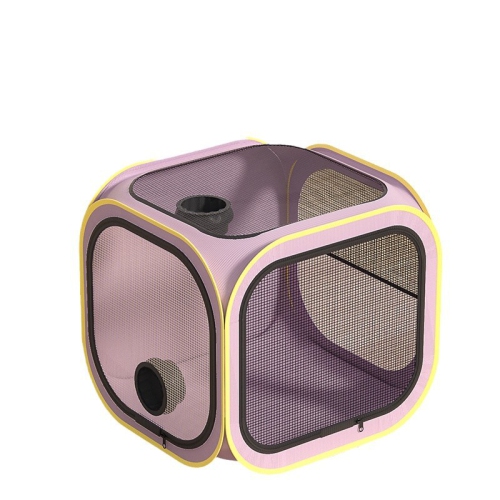 Portable foldable cat drying room pet drying box cat and dog bath blow dry artifact dryer blow hair without flying hair dryer bag home blow, purple