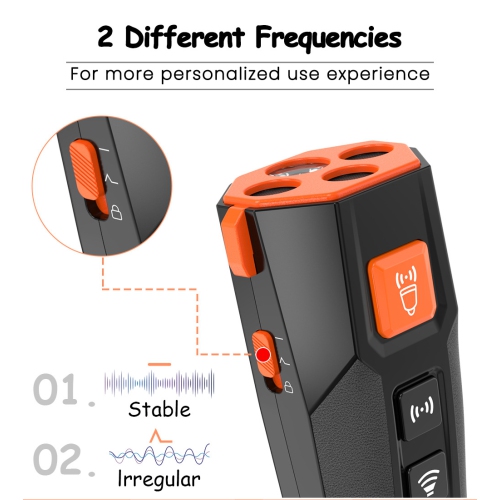 New Ultrasonic Dog Trainer Bark Stopper Triple Head High Power Dog Repellent Light Ultrasonic Frequency Training Bark Stopper - For Dog Training -