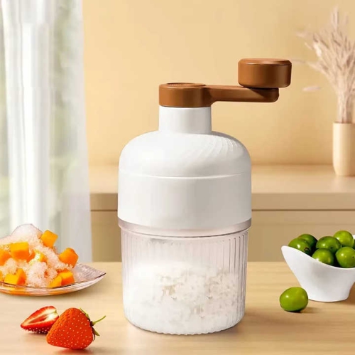 Hand-cranked ice shaver, ice cone, manual ice shaver, small household ice shaver, non-electric manual ice crusher, summer snowflake ice shaver1 ice