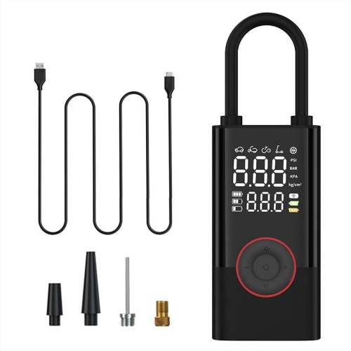 [Wireless and portable] 80W turbo fast charging car air pump | 150PSI high pressure/intelligent dual digital tire pressure display/mobile power