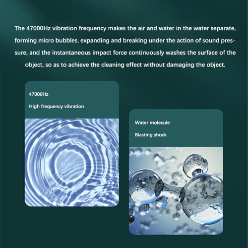 Home ultrasonic cleaning machine new small jewelry glasses cleaner mini denture cleaner - green