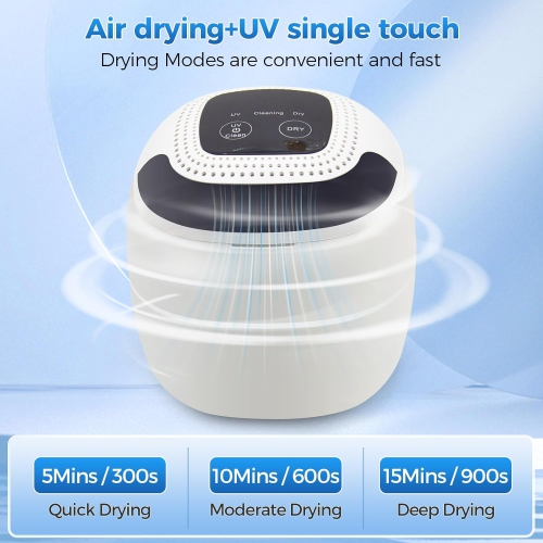 Ultrasonic cleaning machine with fan function Jewelry Dentures Braces UV Ultrasonic Cleaning Machine