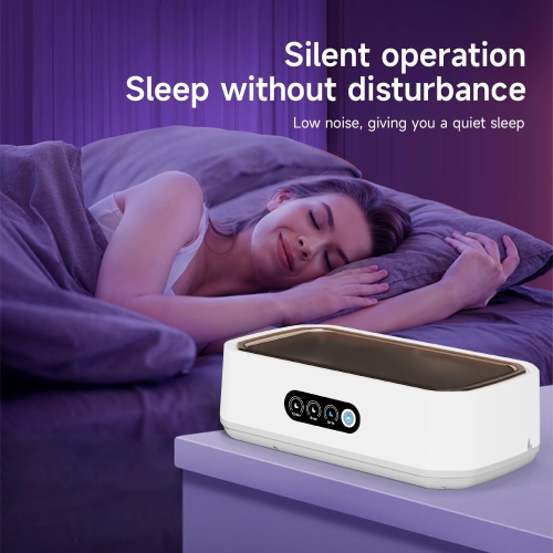 Nettoyeur ultrasonique 650&nbsp;ml à trois vitesses pour écran tactile 48 kHz - Noir