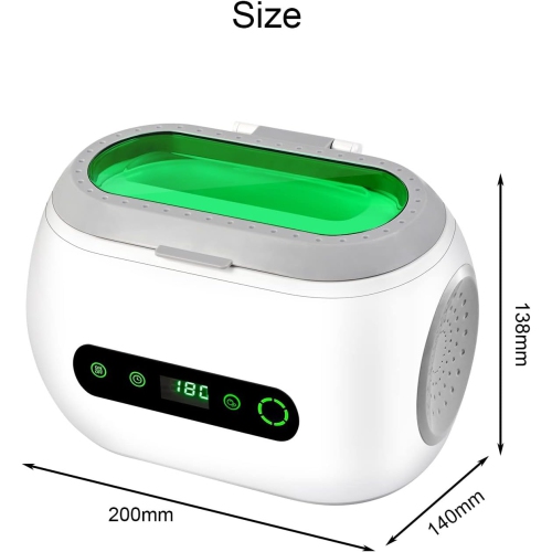 Nettoyant ultrasonique – Nettoyant pour lunettes domestiques, outil de nettoyage ultrasonique portatif et de suppression de la rouille, 42 kHz et