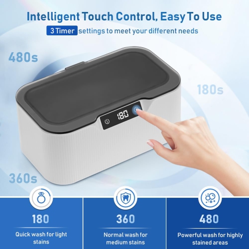 Ultrasonic cleaning machine invisible braces dentures retainers glasses small ultrasonic cleaning machine
