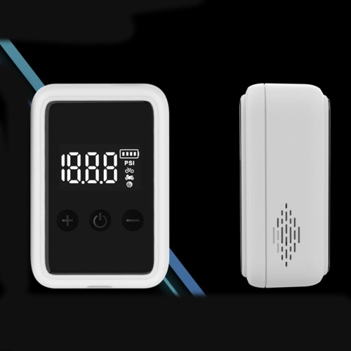 Portable wireless air pump | 120PSI high pressure air pump | USB-C charging | LCD digital display | Lightweight electric bicycle pump