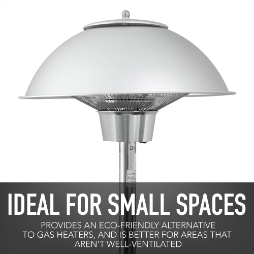Permasteel -- Radiateur de patio infrarouge 1500&nbsp;W - Acier inoxydable avec table