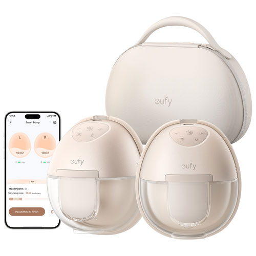 eufy S1 Pro Wearable Double Electric Breast Pump with Charging Case