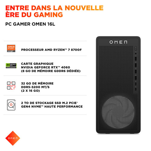 Ordinateur de jeu OMEN 16L de HP