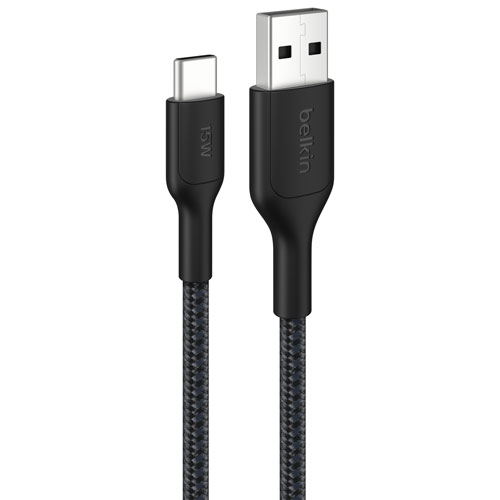 Belkin BoostCharge Pro 3m Braided USB-A/USB-C Cable - Black