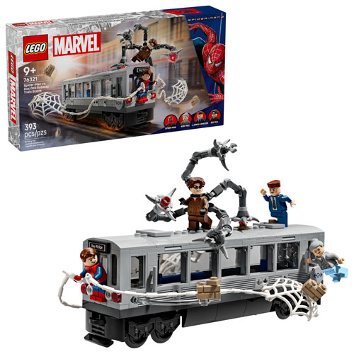 LEGO Marvel: Spider-Man vs. Doc Ock Subway Train Scene - 393 Pieces