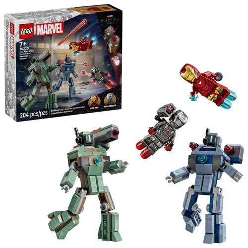 LEGO Marvel: Iron Man & War Machine vs. Hammer Drones - 204 Pieces