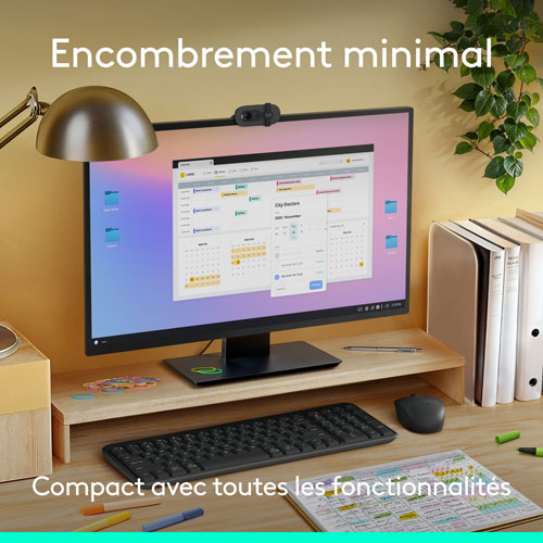 Clavier compact Bluetooth avec pavé numérique K250 de Logitech - Graphite - Anglais