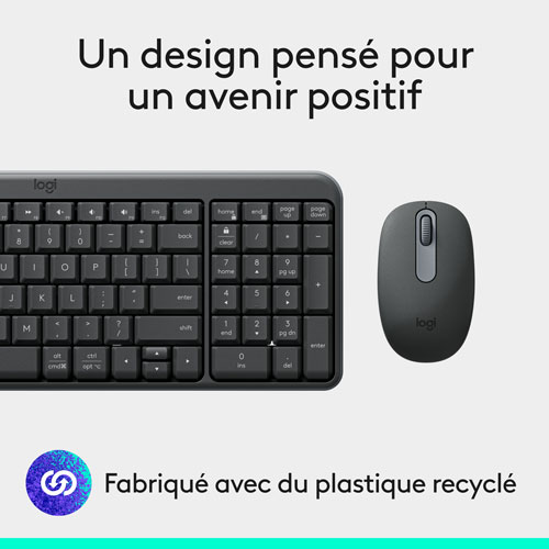 Ensemble clavier et souris sans fil MK250 de Logitech - Noir - Anglais