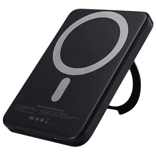 Kopplen 5000 mAh USB-C Power Bank with 15W Wireless Charger & Stand - Black