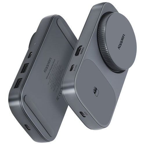 Kopplen Qi2 3-in-1 15W Wireless Charger with Dock - Space Grey