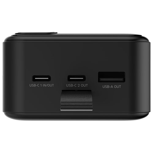 Chargeur portable USB-C/USB-A de 30000 mAh MAX d'Energizer - Noir