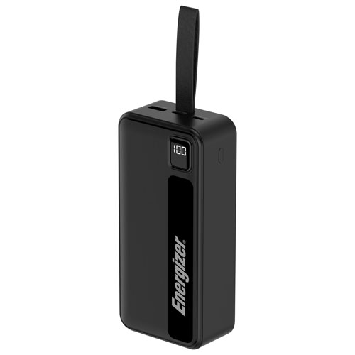 Chargeur portable USB-C/USB-A de 30000 mAh MAX d'Energizer - Noir