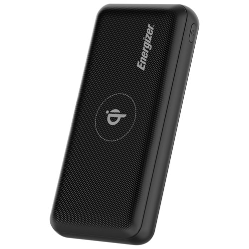 Chargeur portable sans fil Qi USB-C/USB-A de 20 000 mAh d'Energizer - Noir