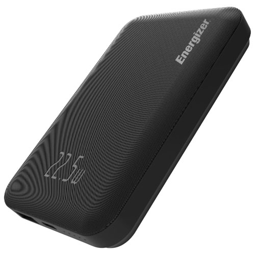 Chargeur portable sans fil magnétique Qi USB-C/USB-A de 10 000 mAh d'Energizer - Noir