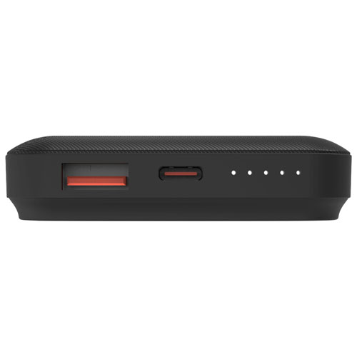 Chargeur portable sans fil magnétique Qi USB-C/USB-A de 10 000 mAh d'Energizer - Noir