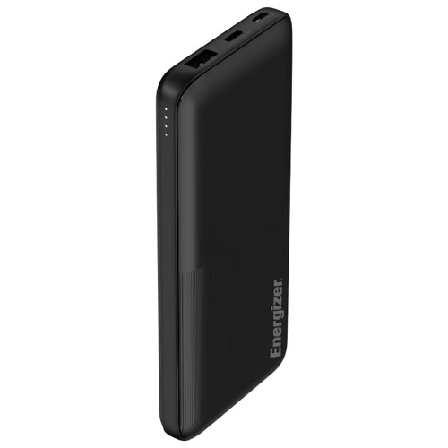 Chargeur portable USB-C/USB-A de 10 000 mAh d'Energizer - Noir