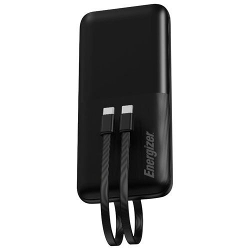 Chargeur portable USB-C/USB-A de 10 000 mAh d'Energizer - Noir