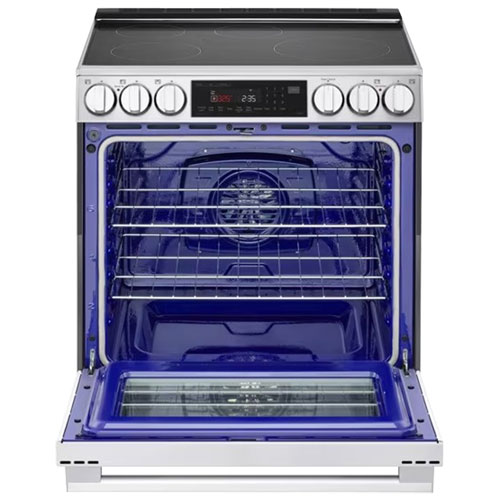 LG 30" 6.3 Cu. Ft. True Convection 5-Element Slide-In Induction Air Fry Range (LSIL6336XE) - Stainless Steel