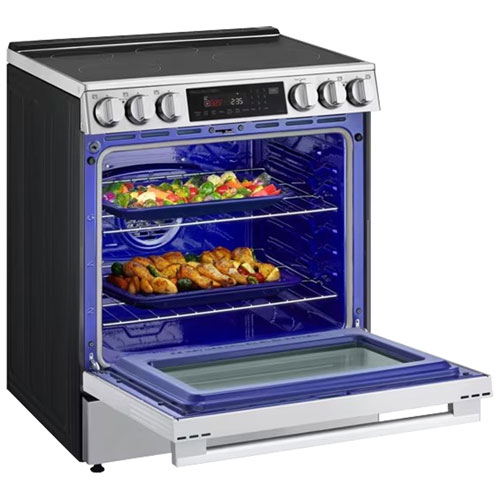 LG 30" 6.3 Cu. Ft. True Convection 5-Element Slide-In Induction Air Fry Range (LSIL6336XE) - Stainless Steel