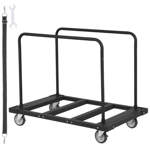 VEVOR 1800 LBS Drywall Cart, Panel Dolly Cart with 45.28" x 29.13" Deck and 5" Swivel Wheels, Heavy-Duty Drywall Sheet Cart, Handling Wall Panel,