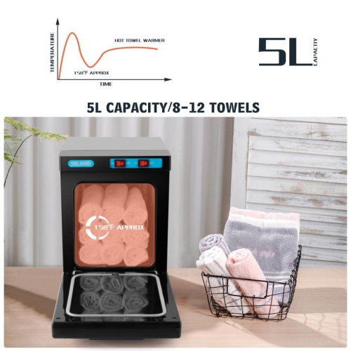 Towel Warmer, 5L UV Hot Bath Towel Warmer Cabinet Heating Use Ideal for Facial Spa, Hair Beauty, Salon and Home