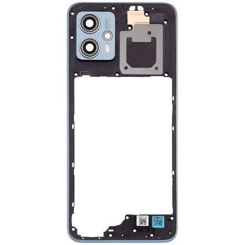 Replacement Mid-Frame Housing With Camera Lens For Motorola Moto G23 (Genuine OEM) (Steel Blue)