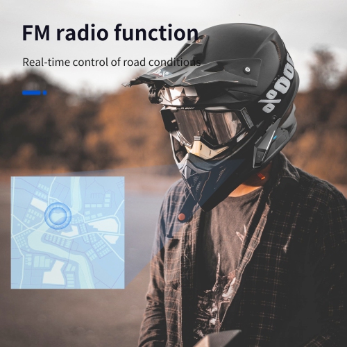 Motorcycle Helmet Headphone Waterproof Bluetooth Headset Call Music Riding Wireless Helmet Headset
