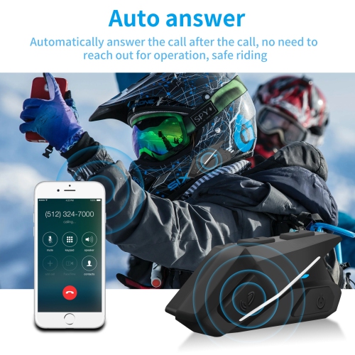 Motorcycle Helmet Headphone Waterproof Bluetooth Headset Call Music Riding Wireless Helmet Headset