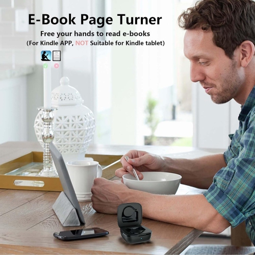 TikTok Scrolling Ring Remote Control,Ebook APP Page Turner,Bluetooth Phone Remote Ring for Selfie,Video Record