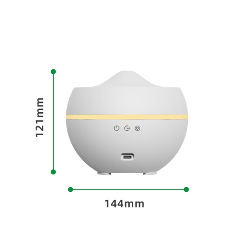 300ML Large Capacity Large Fog Humidifier, Home Quiet Bedroom Ultrasonic Aromatherapy Machine USB, Humidifier Fragrance Diffuser, White