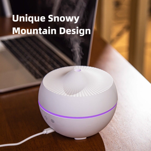300ML Large Capacity Large Fog Humidifier, Home Quiet Bedroom Ultrasonic Aromatherapy Machine USB, Humidifier Fragrance Diffuser, White