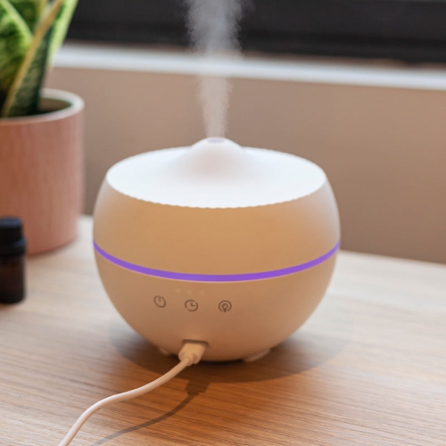 300ML Large Capacity Large Fog Humidifier, Home Quiet Bedroom Ultrasonic Aromatherapy Machine USB, Humidifier Fragrance Diffuser, White