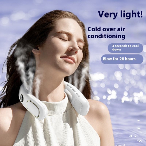 Semiconductor Refrigeration Neck Fan N90 Semiconductor Refrigeration Fan 7.6W Powerful Refrigeration + Ice Pack 8 Hours of Battery Life | 5 Wind