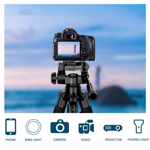 support de téléphone 3600 mois, trépied de sol pour appareil photo de pêche 1,7 m, trépied pour égoportrait en direct, aluminium