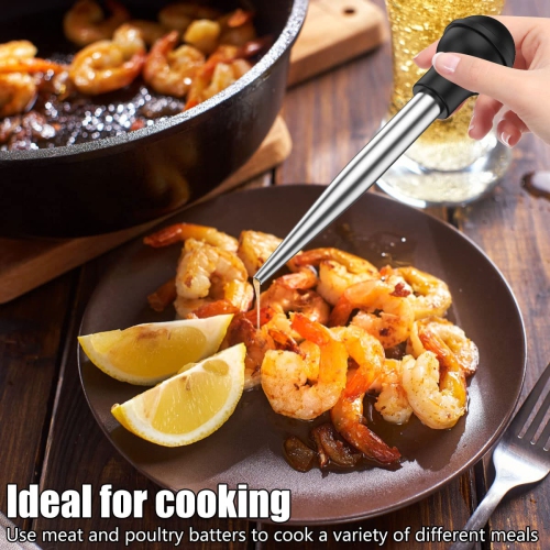 Seringue à dinde en acier inoxydable, presse à dinde pour la cuisson, grande presse à viande pour la cuisson en cuisine