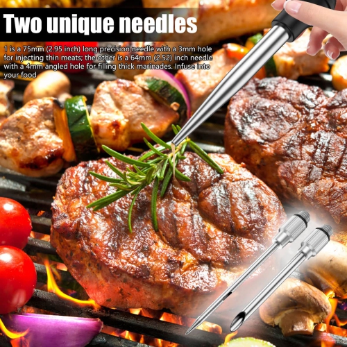 Seringue à dinde en acier inoxydable, presse à dinde pour la cuisson, grande presse à viande pour la cuisson en cuisine