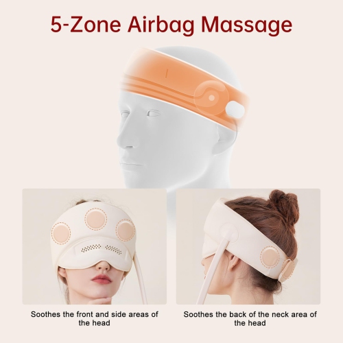 Masseur électrique pour la tête Masseur pour les mollets Tête Compression Airbag avec masseur portatif Heat Knead pour la tête et les yeux