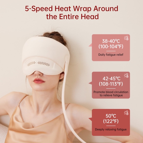 Masseur électrique pour la tête Masseur pour les mollets Tête Compression Airbag avec masseur portatif Heat Knead pour la tête et les yeux