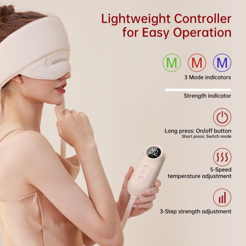Masseur électrique pour la tête Masseur pour les mollets Tête Compression Airbag avec masseur portatif Heat Knead pour la tête et les yeux