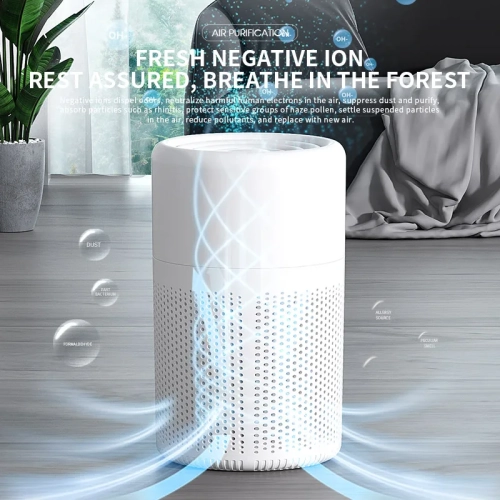 Purificateur d'air Filtre HEPA Désodorisant Purificateur d'air 2-en-1 pour les allergies domestiques et les animaux domestiques, les fumeurs dans la