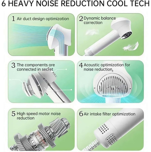 Sèche-cheveux pour chiens, sèche-cheveux pour poils d'animaux, brosse pour sèche-cheveux pour animaux, brosse à vapeur pour chiens, sèche-cheveux