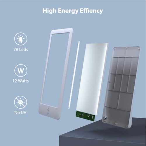 Full Spectrum Sunlight Lamp,Portable UV-Free Happy Light,10000 Lux LED Light Therapy Lamp